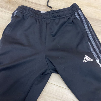 Adidas- Youth Track Pants : Black White -children-11/12Y