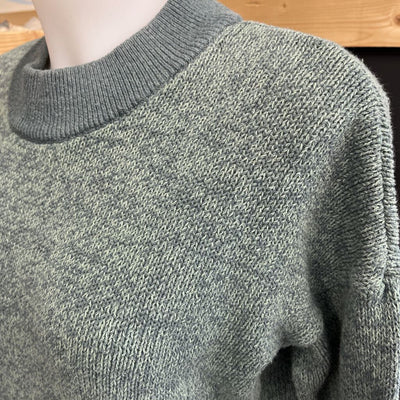 Women's Knit Crewneck Sweater: Green-women-SM