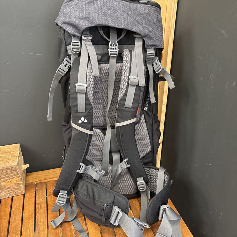 Vaude - Asymmetric 52+8 Hiking Pack- MSRP $279: Grey --52