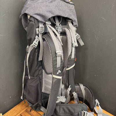 Vaude - Asymmetric 52+8 Hiking Pack- MSRP $279: Grey --52
