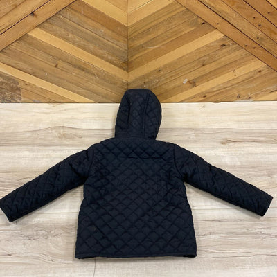 Little Me - Fleece Lined Jacket - MSRP $70: Black/White-children-3T