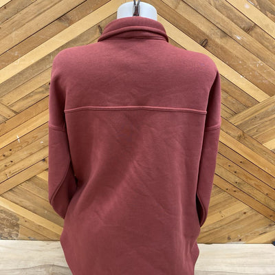 Lazy Pants- Women's Button Up Sweater- MSRP $95 : red-women-LG