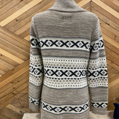 SANSARA - Women's Cardigan Sweater Kinit: beige-men-MD