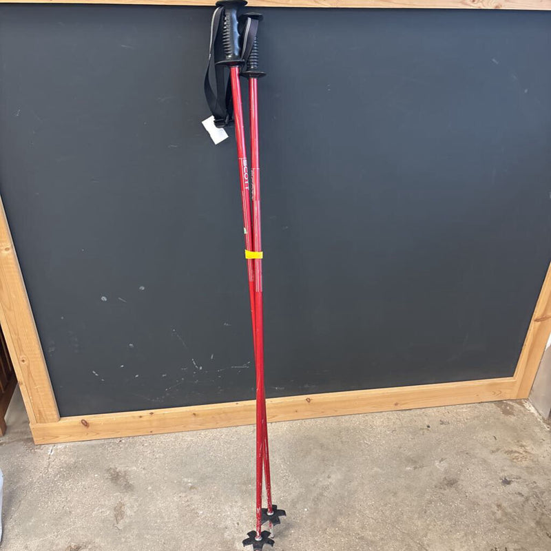 Scott - Olympic Downhill Ski Poles: red-unisex-130cm