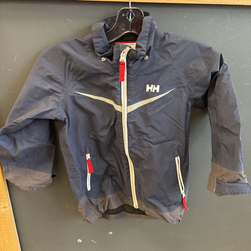Helly Hansen- Kids Sailing Waterproof Jacket- MSRP $130 (missing hood) : Black-children-6
