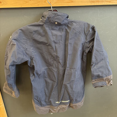 Helly Hansen- Kids Sailing Waterproof Jacket- MSRP $130 (missing hood) : Black-children-6