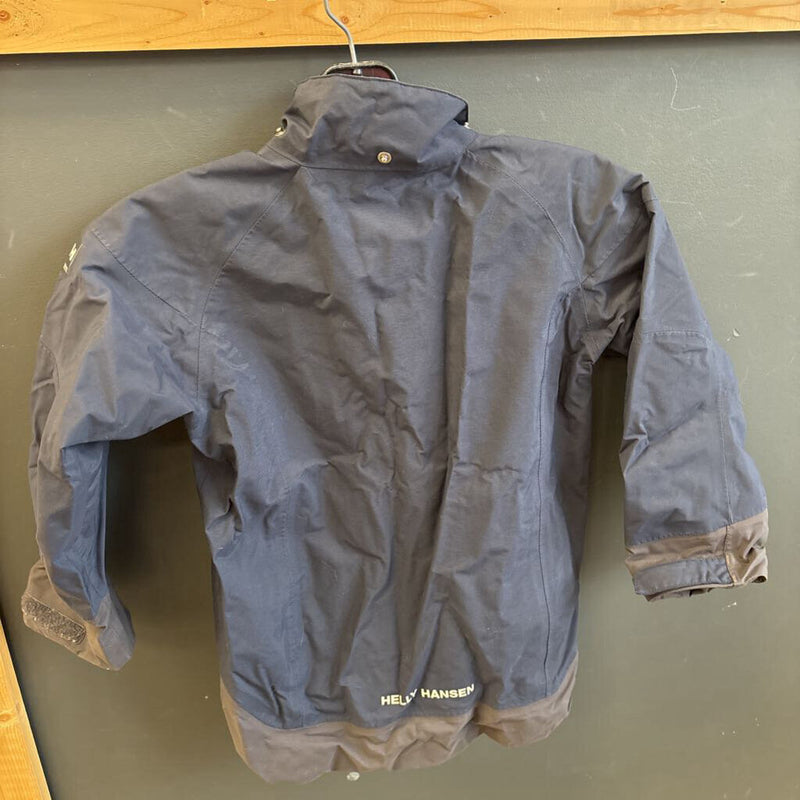 Helly Hansen- Kids Sailing Waterproof Jacket- MSRP $130 (missing hood) : Black-children-6