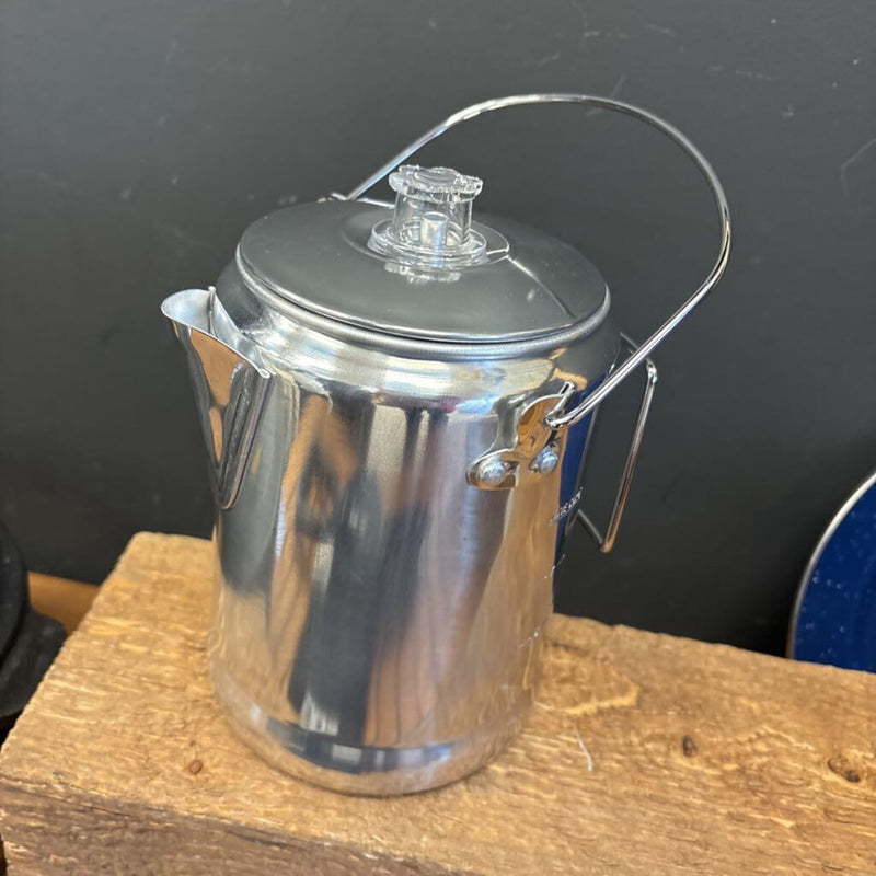 World Famous - 6-9 Cup Percolator: Silver-unisex-