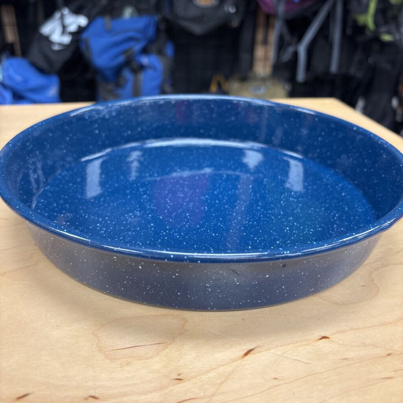 Henle Inc. - Blue Speckled Camp Plate Bowl: blue-unisex-