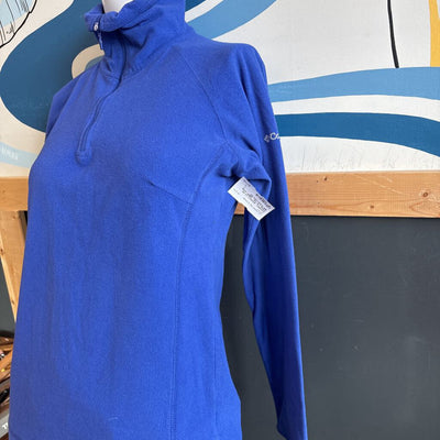 Columbia - Women's 1/4 Zip Fleece L/S Top - MSRP comp $65: Purple/Violet-women-SM