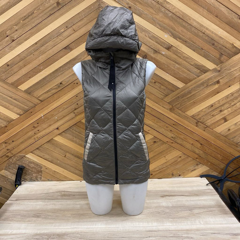 Lululemon - Hooded Reversible Vest - MSRP $178: Grey/Green/Brown-unisex-