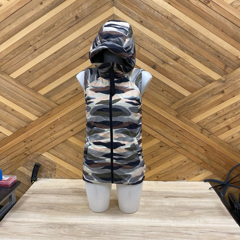 Lululemon - Hooded Reversible Vest - MSRP $178: Grey/Green/Brown-unisex-