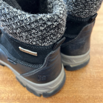 Josef Seibel - Women's Waterproof Winter Boots - MSRP comp $170: Black/Grey-women-39