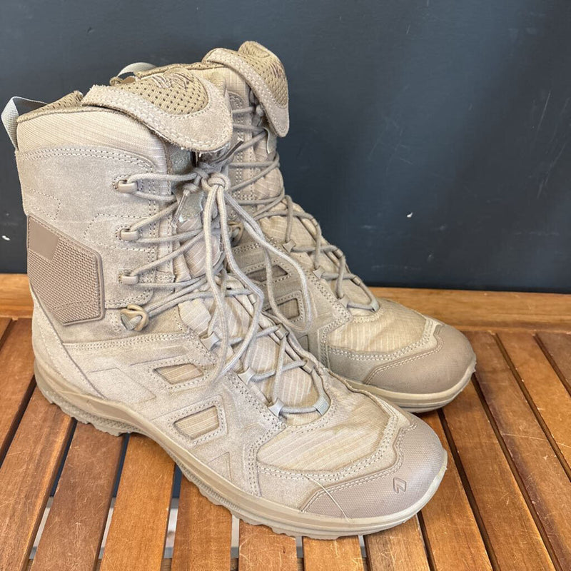 HAIX - Black Eagle Athletic 2.0 V High Desert Side Zipper Boots- MSRP $255: beige-men-10.5
