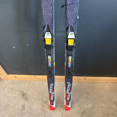 Salomon- Team Racing CL Cross Country Skis with SNS Acess bindings MSRP $230: Black White Red -children-161