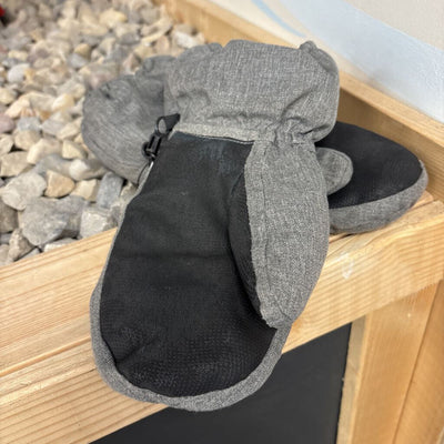 Borealis - Kids Gray Mittens: gray-women-MD
