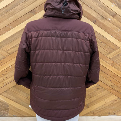 Patagonia - Women's Rubicon Rider Jacket (Synthetic Insulation): Dark Maroon/Brown-women-MD