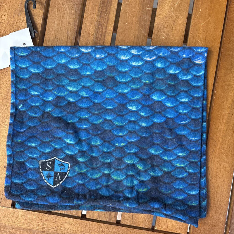 SA- Blue Scale Pattern Buff: blue-unisex-