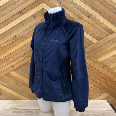 Columbia - Women's Teddy Fleece Full-Zip Jacket - MSRP comp $65: Dark Blue/Black-women-MD