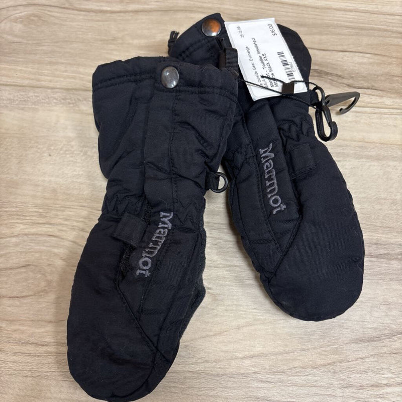 Marmot - Toddler Insulated Mittens: black-children-XXS