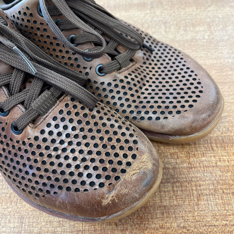 Nobull - Unisex Perforated Leather Shoes - MSRP comp $220: Brown-women-W9/M7.5