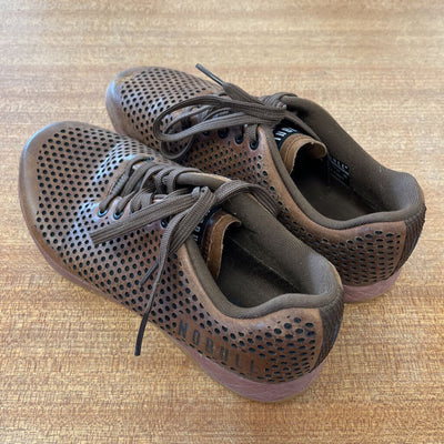 Nobull - Unisex Perforated Leather Shoes - MSRP comp $220: Brown-women-W9/M7.5