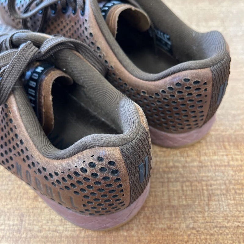 Nobull - Unisex Perforated Leather Shoes - MSRP comp $220: Brown-women-W9/M7.5