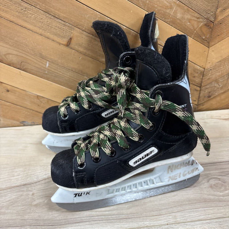 Bauer - Kids Impact 200 Skates : bACK gREY -children-1y