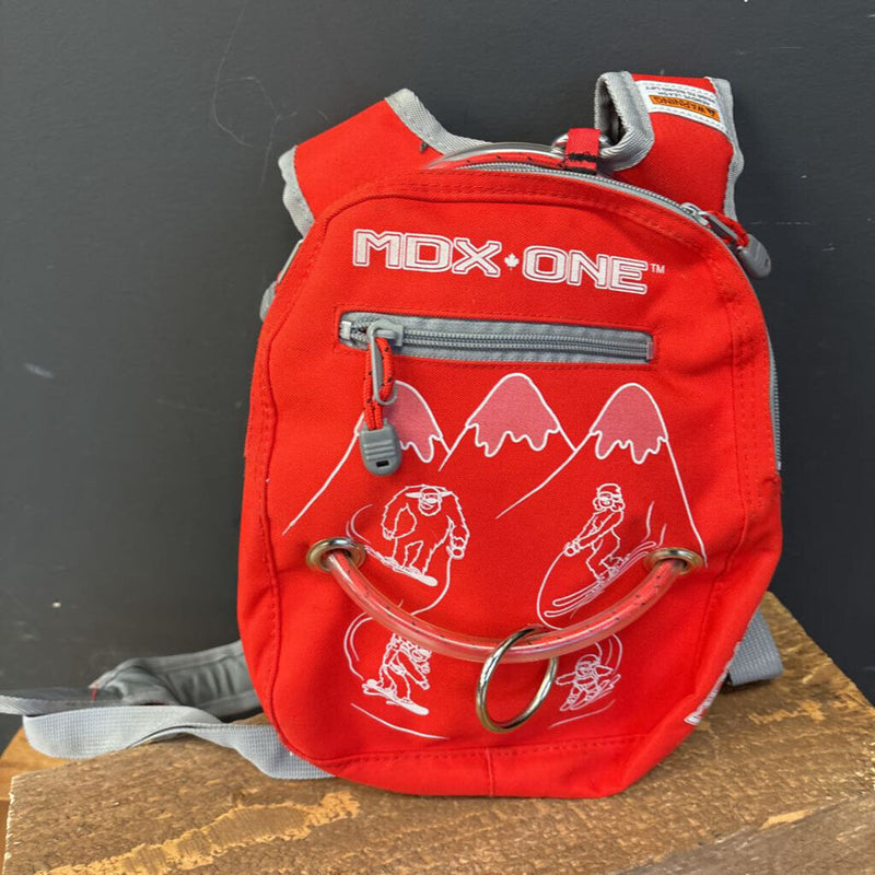 MDX One- Kids Ski Snowboaed Backpack Harness- MSRP $120 : red-unisex-