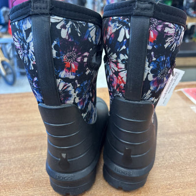 Bogs - Kid's Insulated Boots- MSRP $95: black/multi-children-12