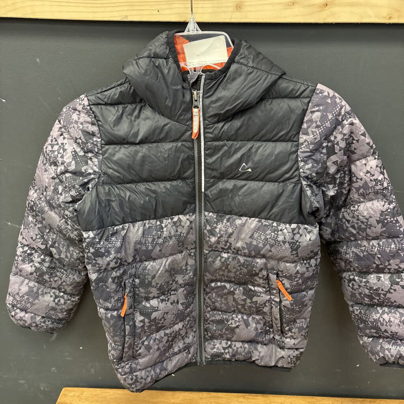 Paradox - Kids Puffer Jacket: black, orange-children-7/8Y