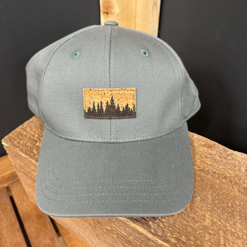 TenTree- Eco-Friendly Olive Green Cap with Tree Design: Olive Green-unisex-