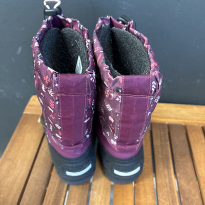 Columbia - Kids' Winter Boots: Black/Purple/Pink-children-3