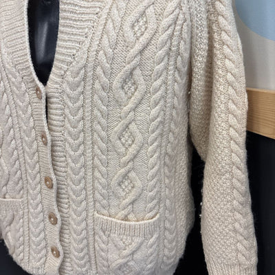 Nonia - Men's Rocky Harbour Cardigan - MSRP $349: Cream/Beige/White-men-MD