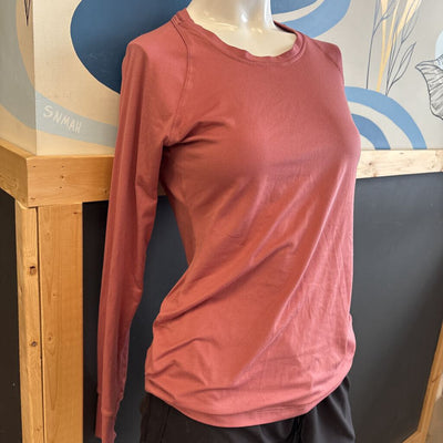 Fleo - Women's Active Stretch L/S Top - MSRP comp $70: Pink-women-MD