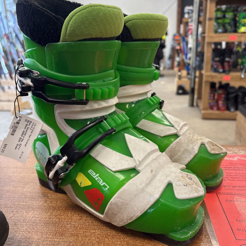 Elan- Downhill U-flex EZYY Ski Boot- MSRP $220 : Green -children-22