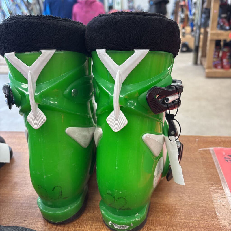 Elan- Downhill U-flex EZYY Ski Boot- MSRP $220 : Green -children-22
