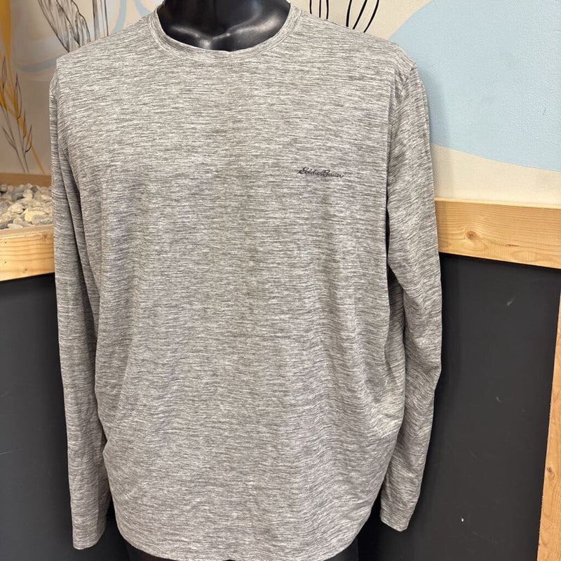 Eddie Bauer - Motion Long Sleeve Shirt- MSRP $68: Gray-men-XXL