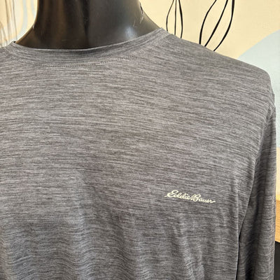 Eddie Bauer- Men's Motion Long Sleeve Shirt- MSRP $68: gray-men-XXL