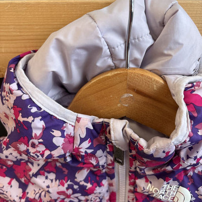 The North Face - Reversible Girls' Floral Jacket- MSRP $140: purple, pink, white-girls-2