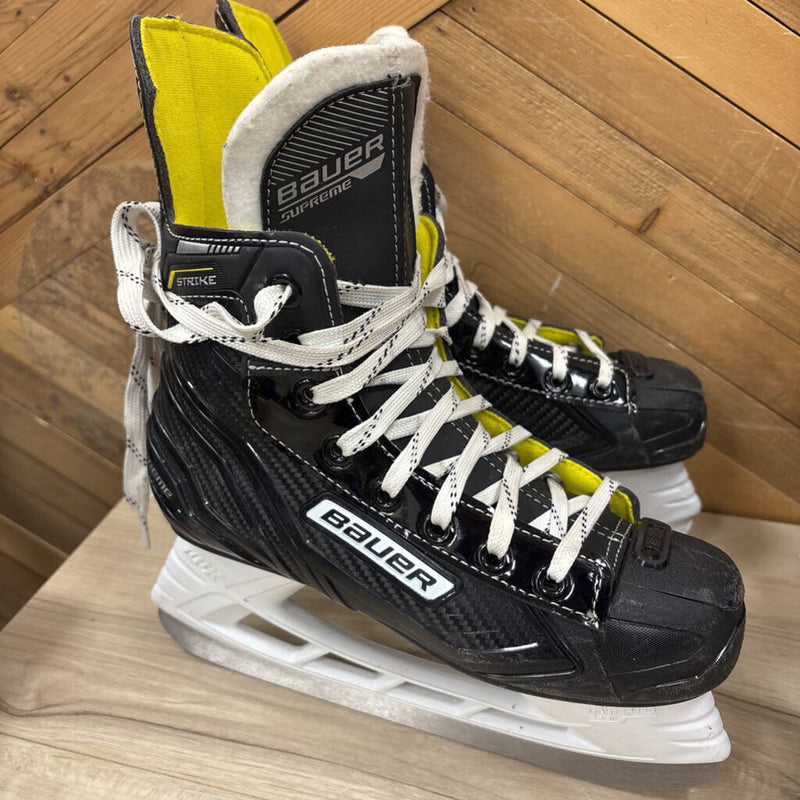 Bauer - Supreme Strike Hockey Skates, Intermediate- MSRP $106 : Black -children-6Y