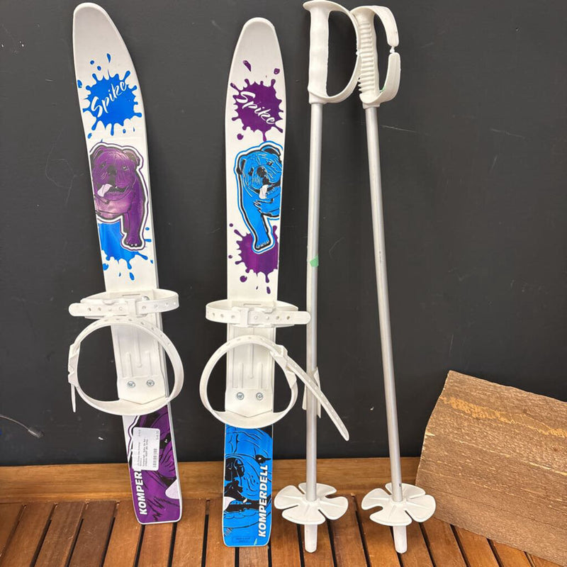 Komperdell - Spike Ski Set - Children- MSRP $80: White --