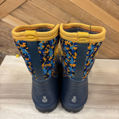 Bogs - Youth Winter Boots - MSRP comp $110: Blue/Yellow-children-6
