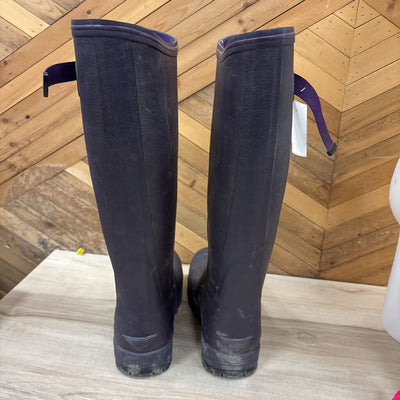 Hunter- Woman's Original Insulated Tall Rain Boots- MSRP $160: Dark Purple -unisex-39