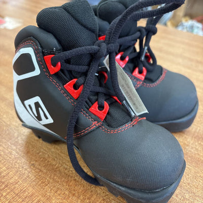 Salomon - Team Prolink Children's Cross Country Ski Boot- MSRP $140 : Black-children-25.5