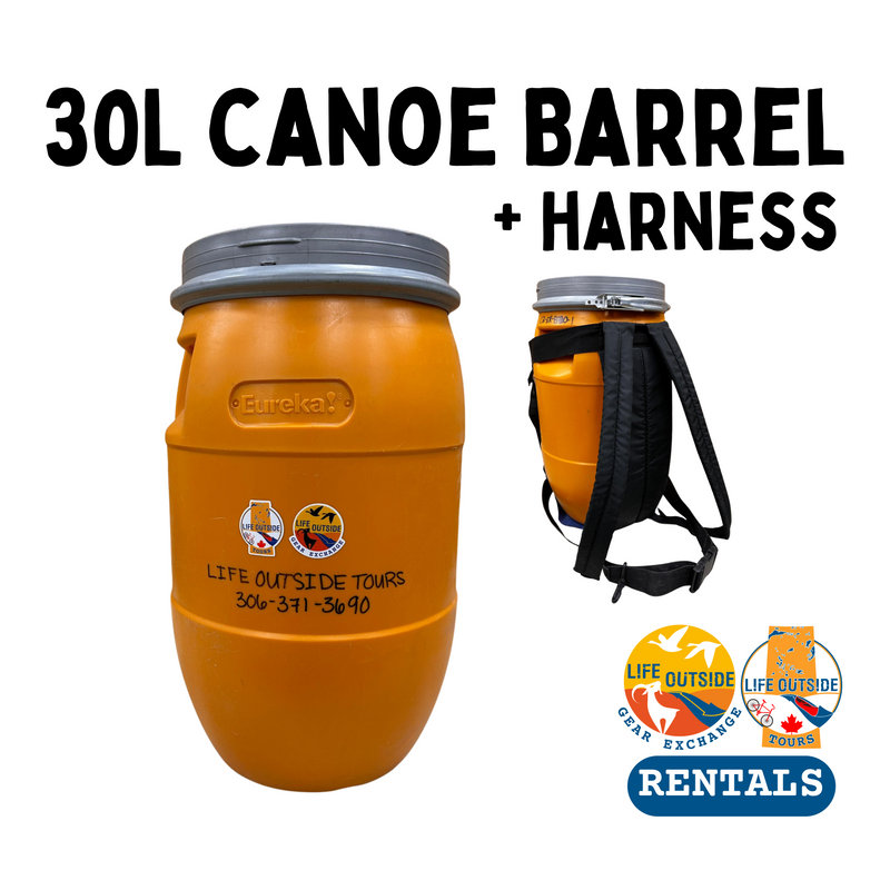 30L CANOE BARREL & HARNESS - Gear Rental