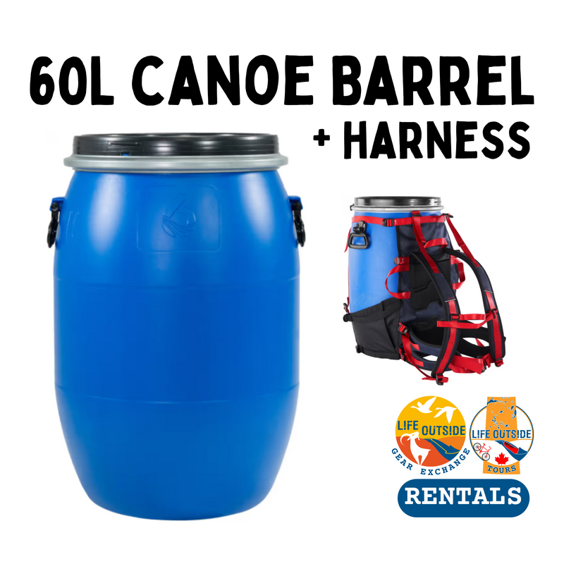 60L CANOE BARREL & HARNESS - Gear Rental