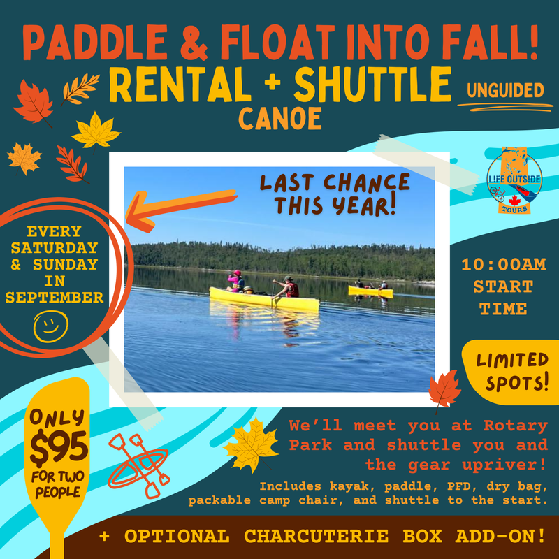 Paddle Into Fall! Special: Canoe Rental w/ Shuttle