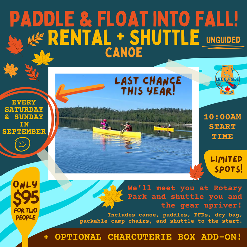 Paddle Into Fall! Special: Canoe Rental w/ Shuttle