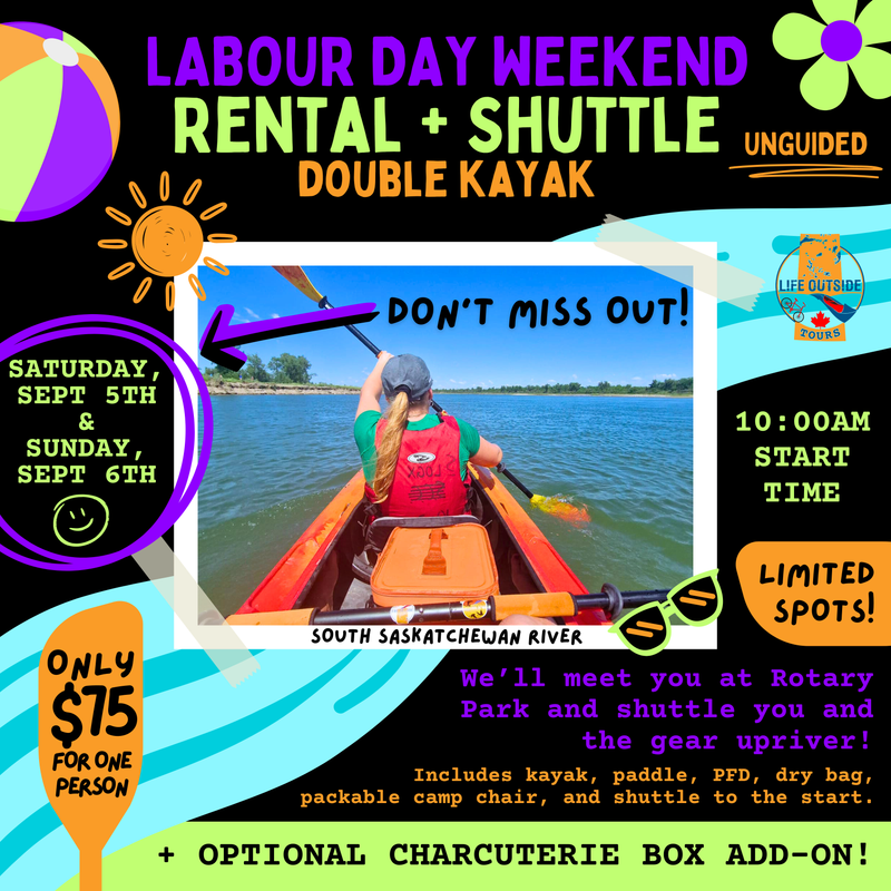 Labour Day Weekend! Special: Double Kayak Rental w/ Shuttle